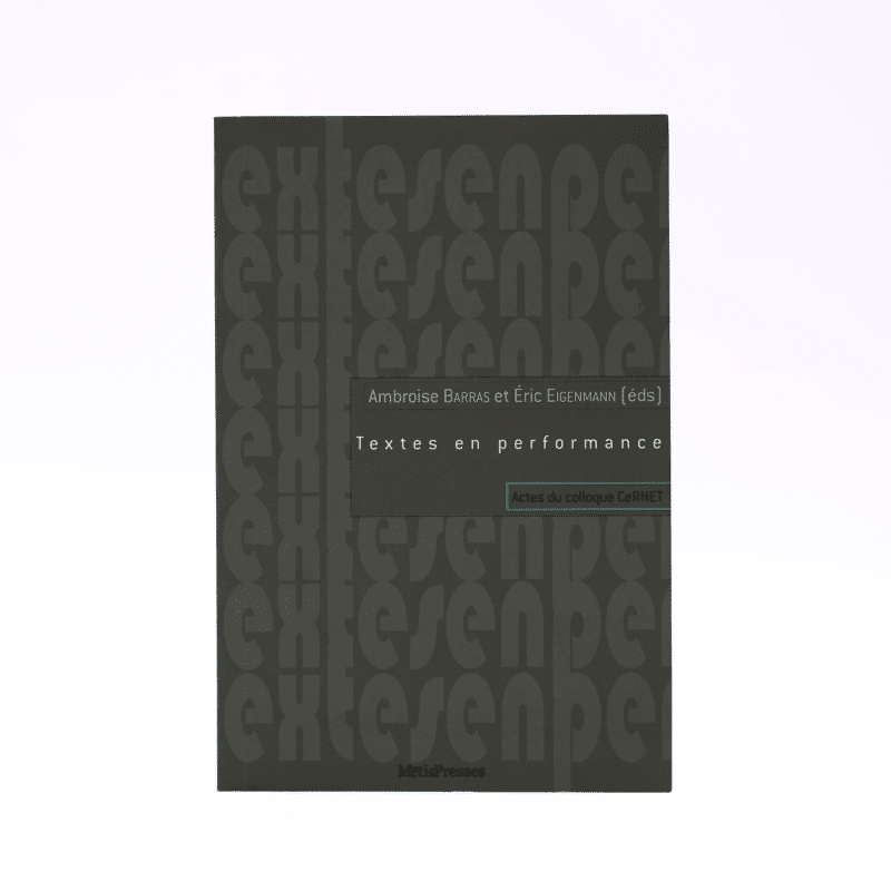 Textes en performance
